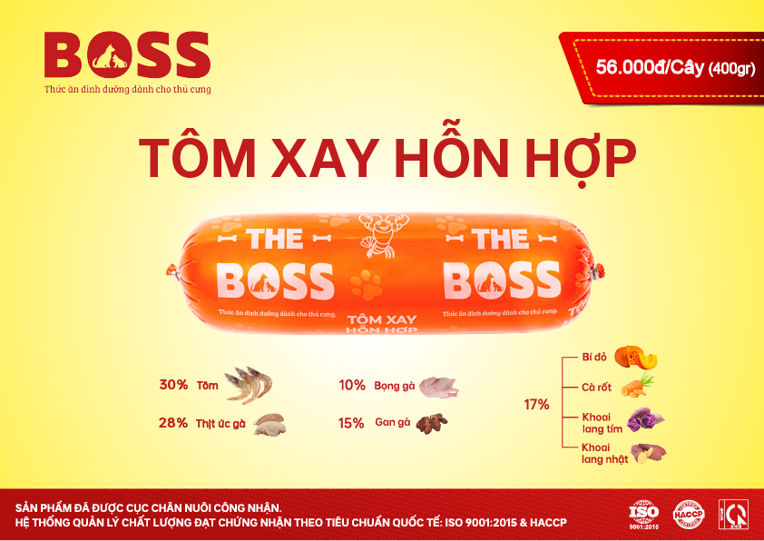 THE BOSS Tôm xay hỗn hợp 400g