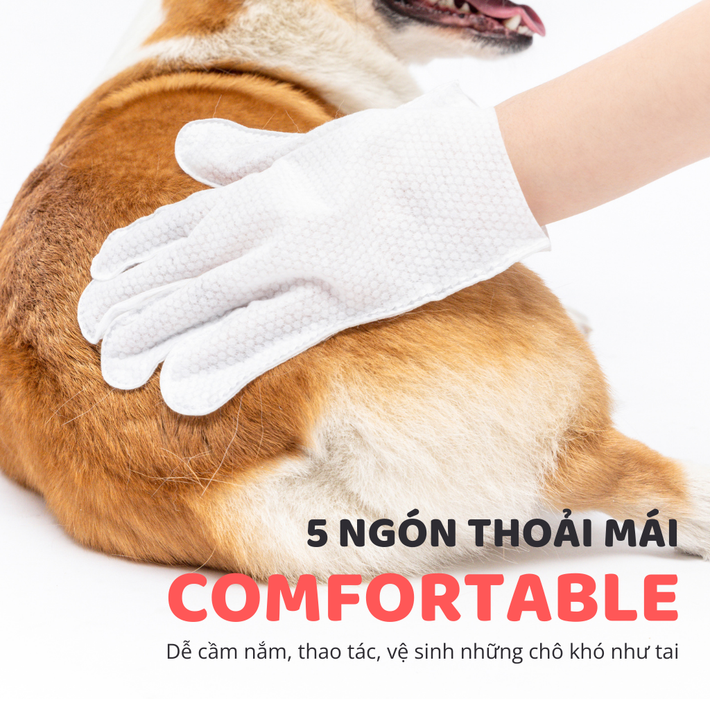 Khăn tắm dùng 1 lần cho thú cưng FOFOS