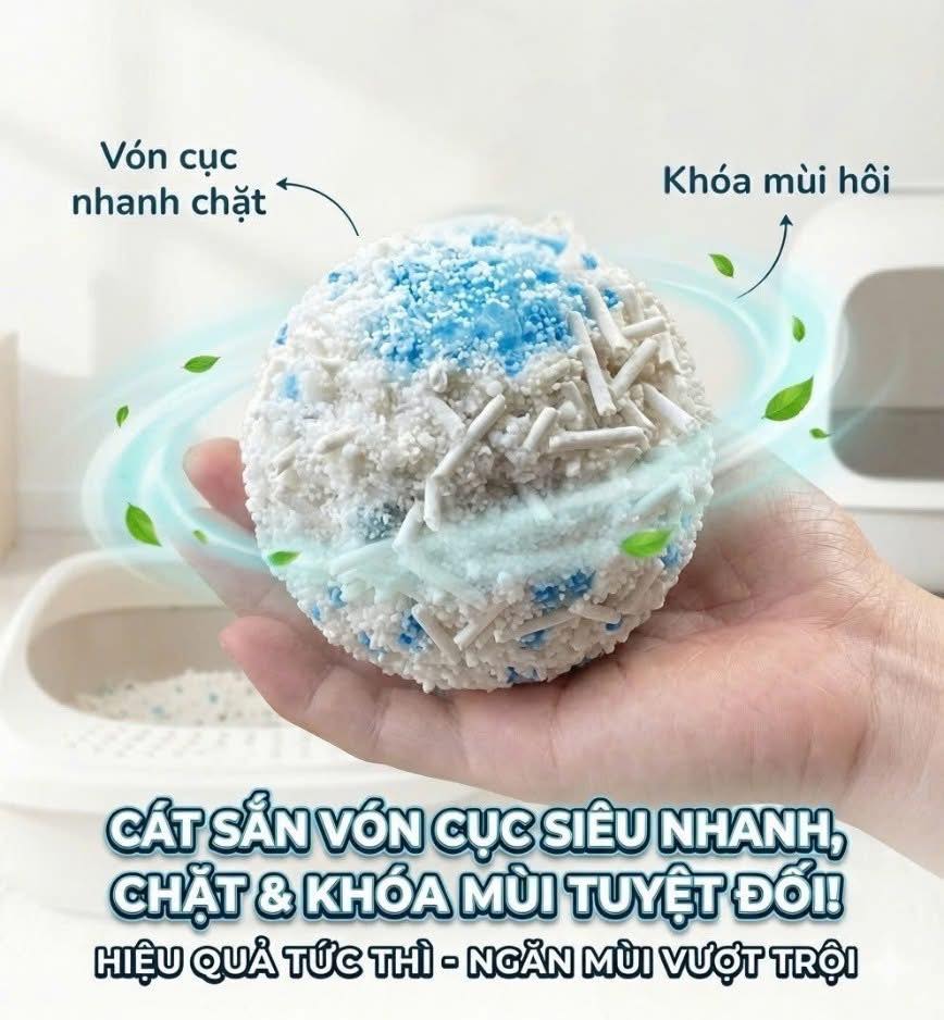 Cát vệ sinh đậu nành mix sắn MiaoMi 2,5kg