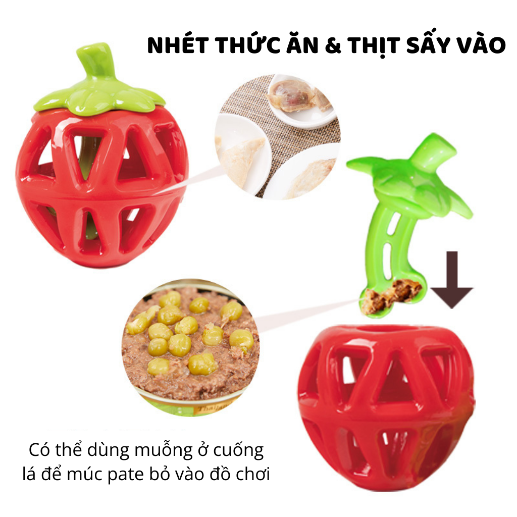 Đồ chơi cắn gặm đựng đồ ăn hình quả táo FOFOS