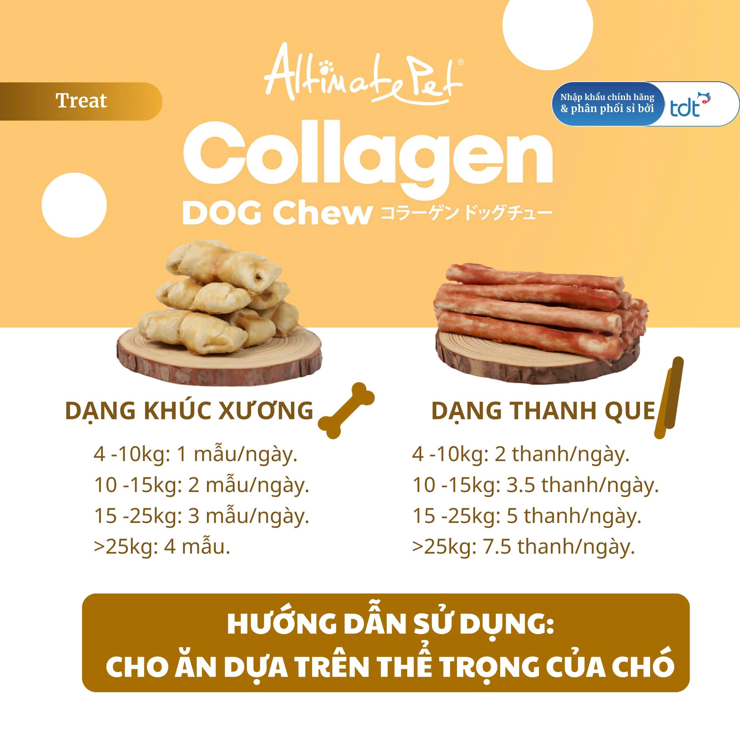Gặm sạch răng Collagen - Khúc xương vị Cá Hồi Cá 90g