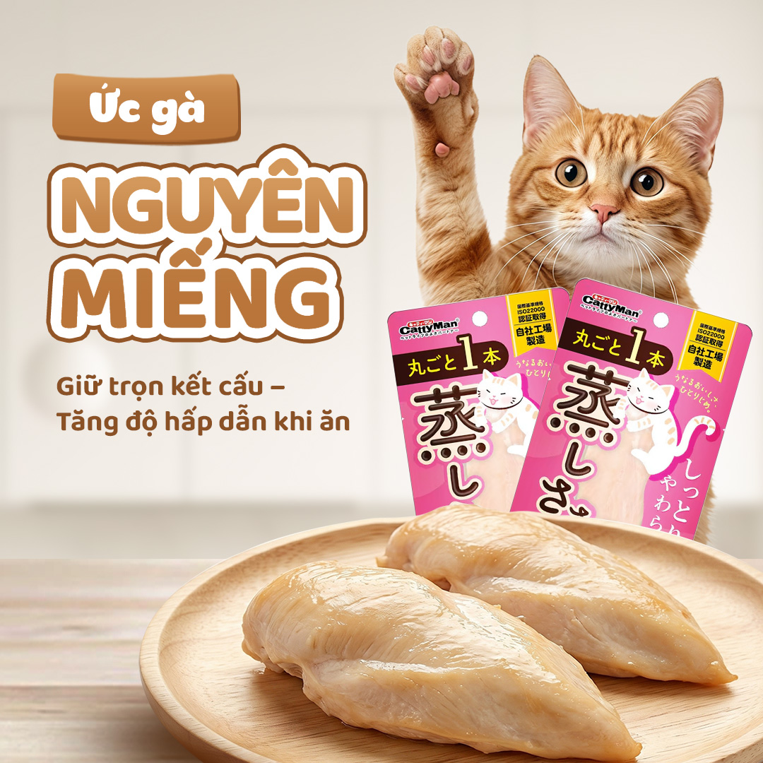 Ức gà hấp nước cốt gà cua