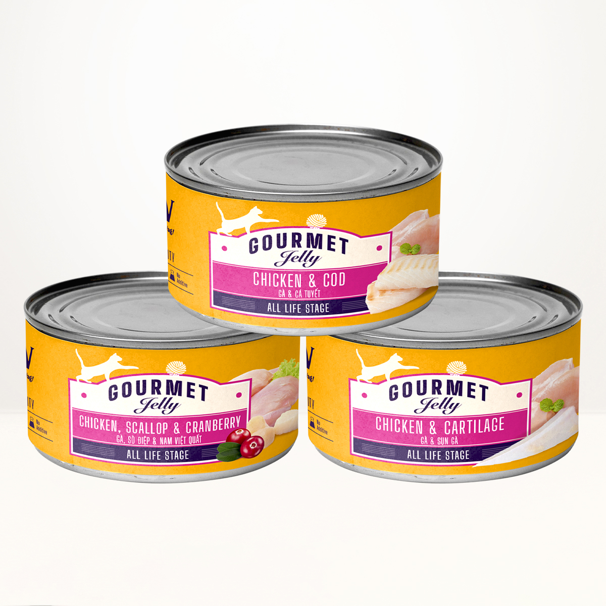 Pate cho mèo mọi lứa tuổi laPaw Gourmet dạng thạch 85g