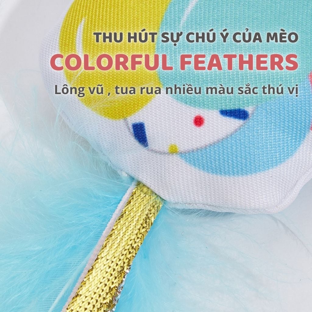 Đồ chơi cho mèo hình chùm bóng bay FOFOS