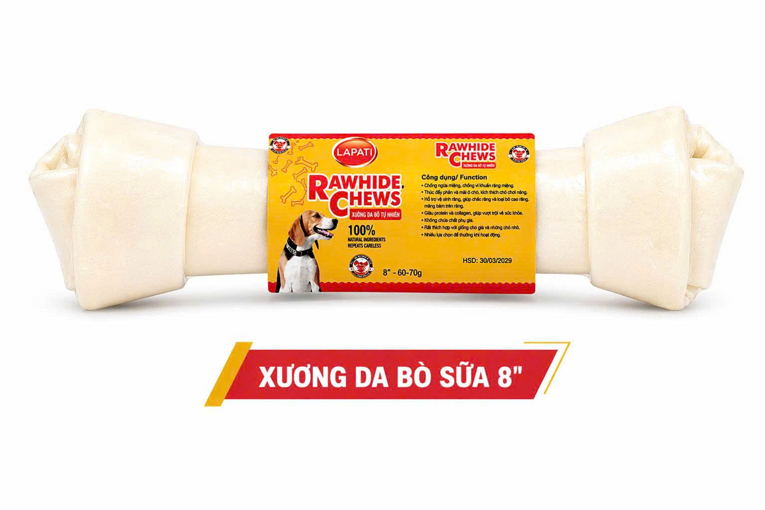 Xương da bò 8" Fonti Inu
