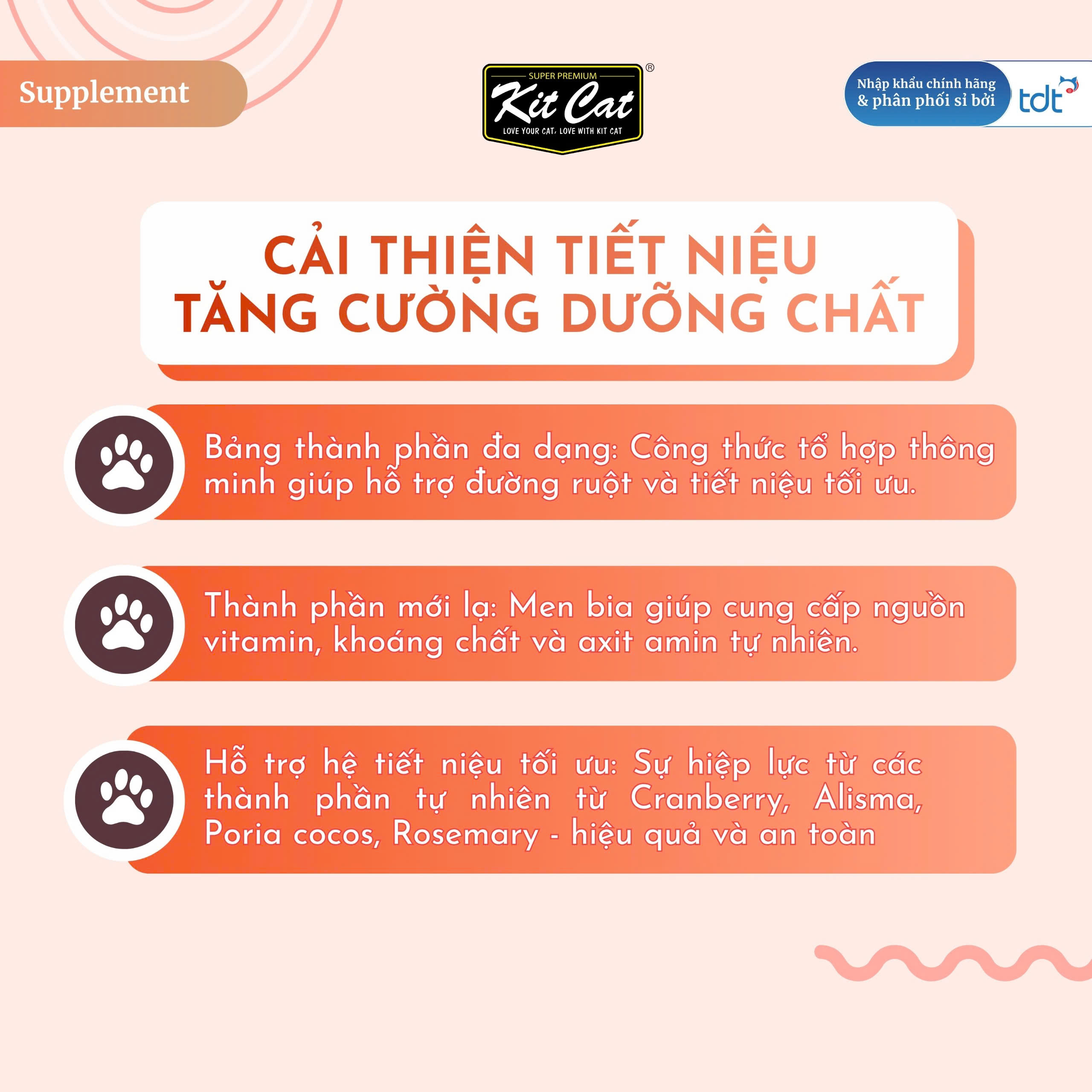 Gel dinh dưỡng Kit Cat hỗ trợ hệ tiết niệu cho mèo 120g