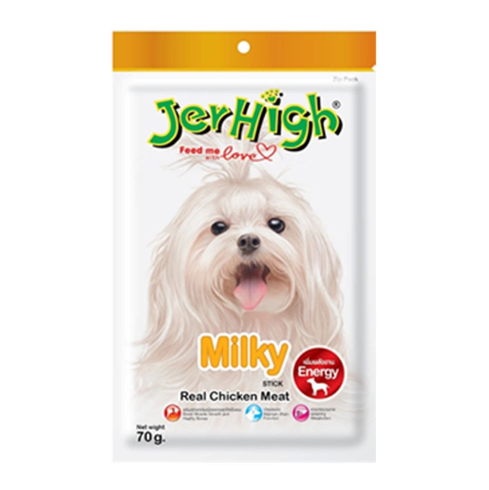 Bánh thưởng cho chó vị Thịt Gà và Sữa - JerHigh Milky Stick 70g