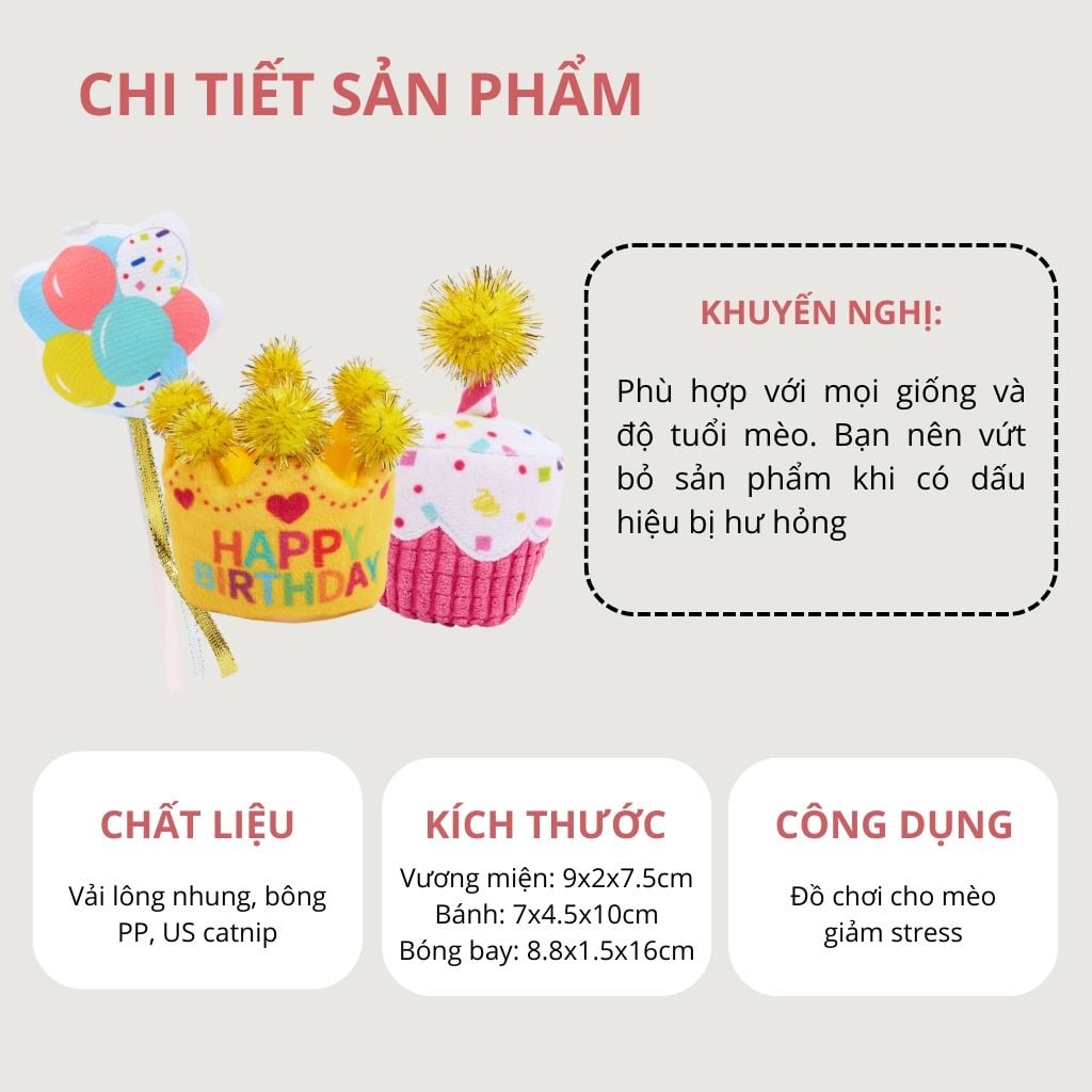 Đồ chơi cho mèo hình chùm bóng bay FOFOS