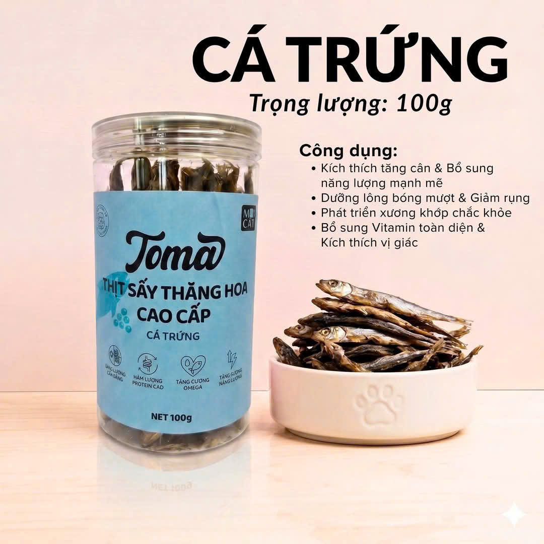 Cá trứng sấy Toma 100g