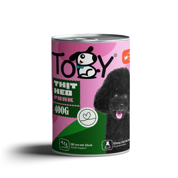 Pate cho chó TOBY lon 400g