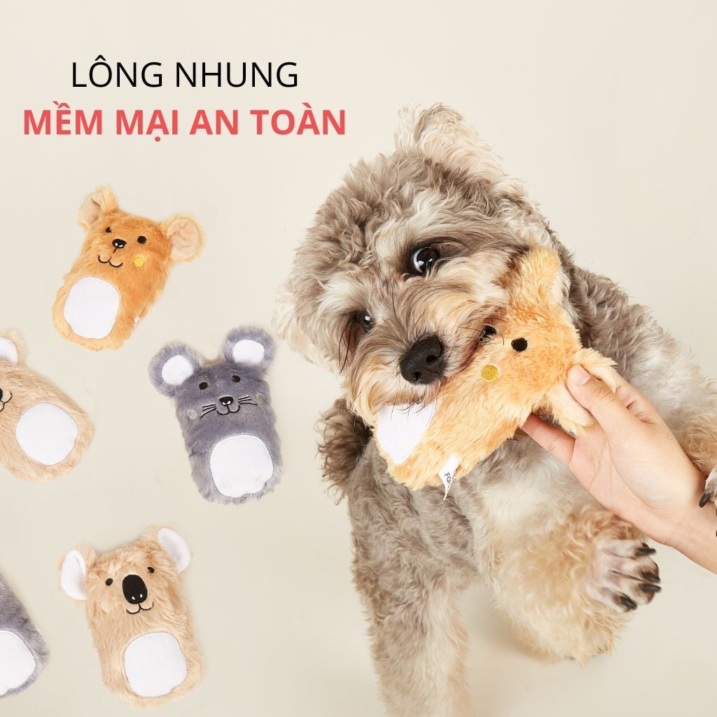 Đồ chơi thú bông cho chó hình con vật FOFOS