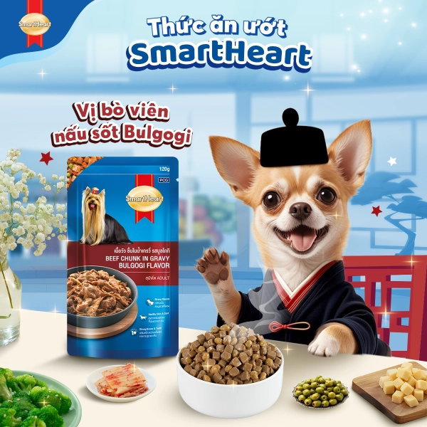 Pate cho chó SmartHeart SPECIAL POUCH gói 120g