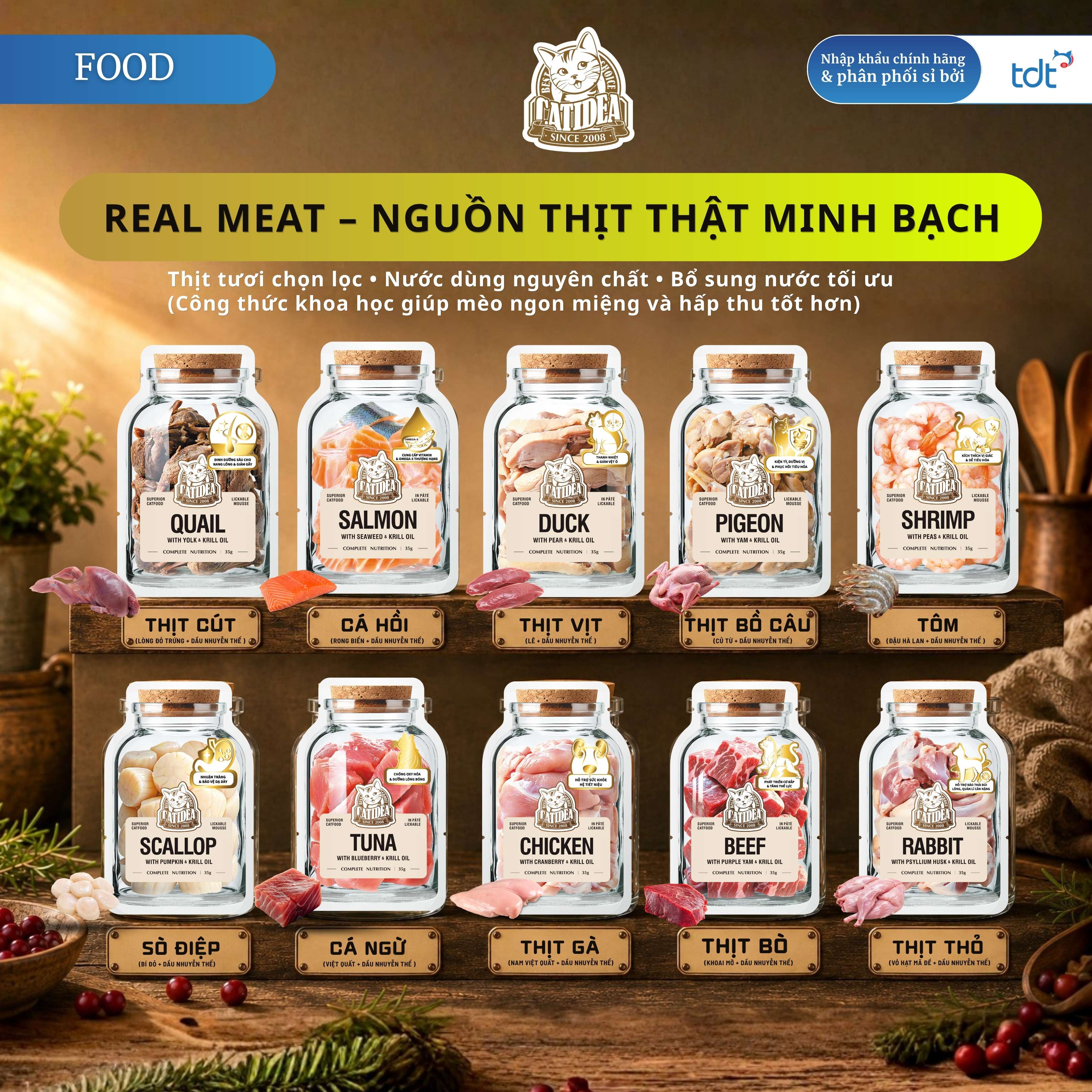 PATE GÓI CATIDEA 35G_CÁ HỒI + RONG BIỂN + DẦU NHUYỄN THỂ