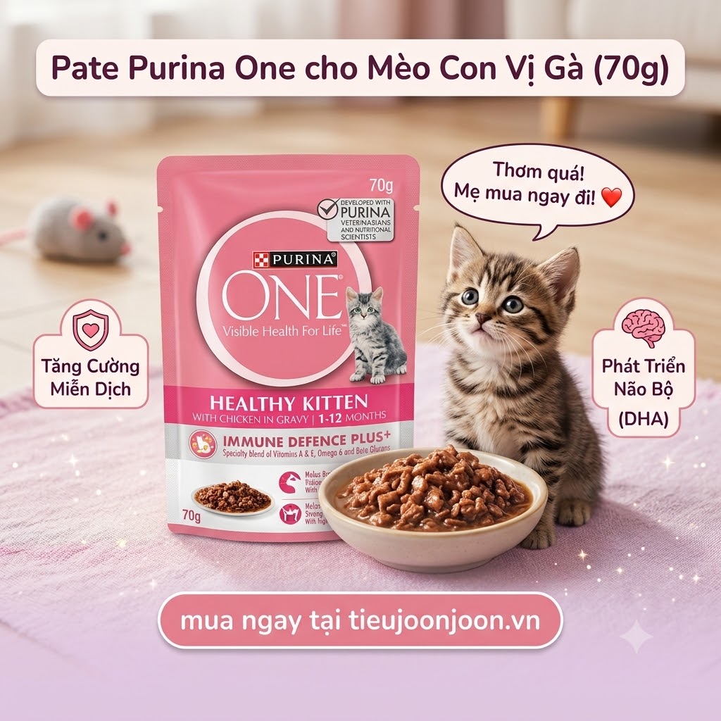 Pate Purina One cho Mèo Con Vị Gà 70g