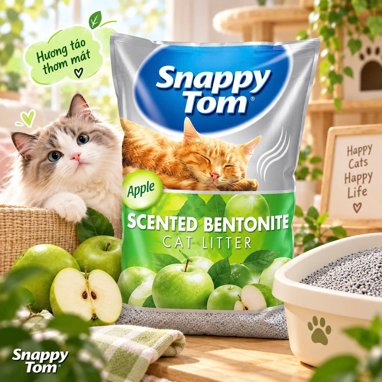 Cát vệ sinh Snappy Tom Cat Litter - All Scents 5L