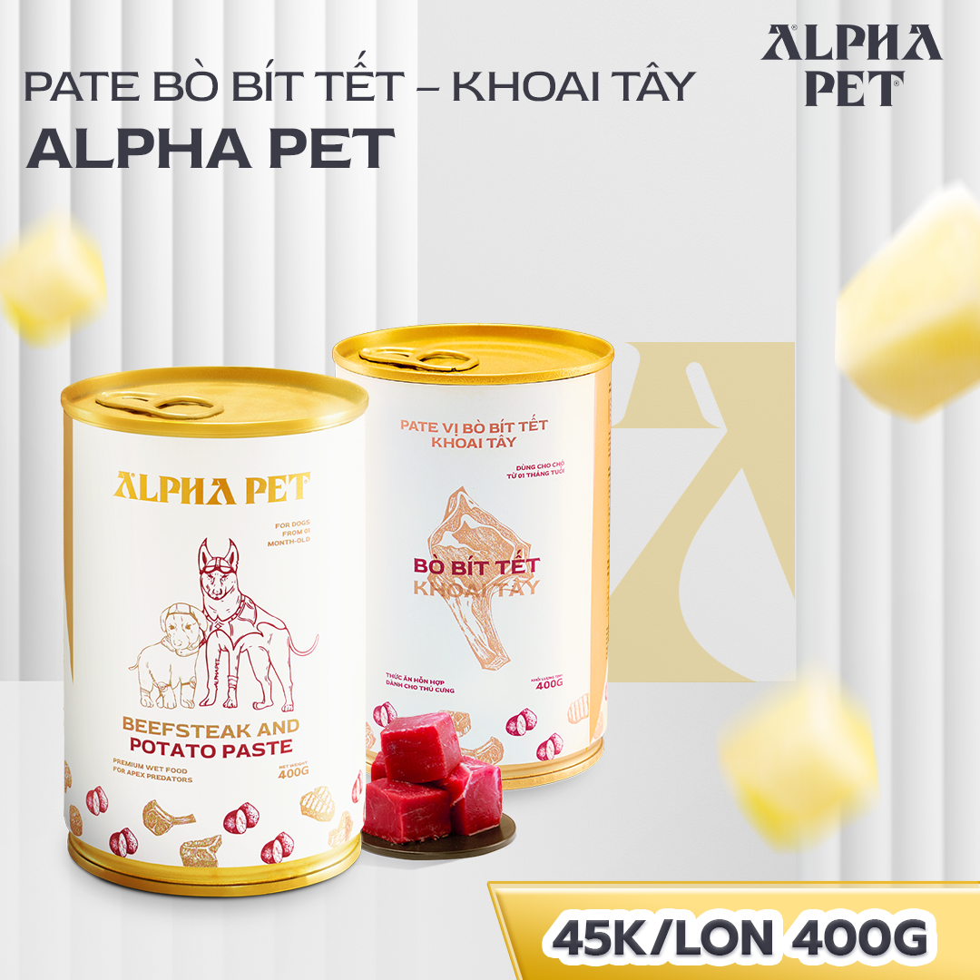 Pate Alpha Pet lon 400g