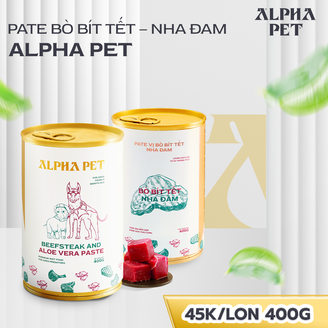 Pate Alpha Pet lon 400g