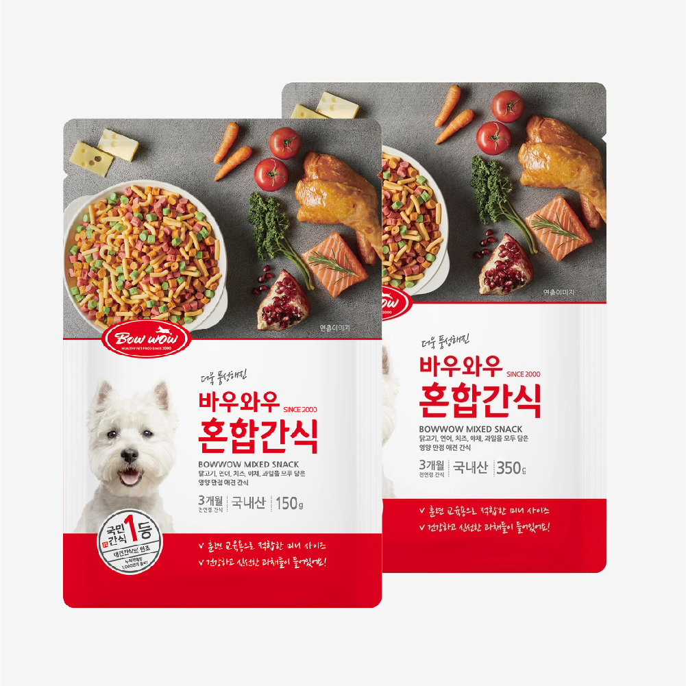 Snack hỗn hợp cho chó Bow Wow 150g