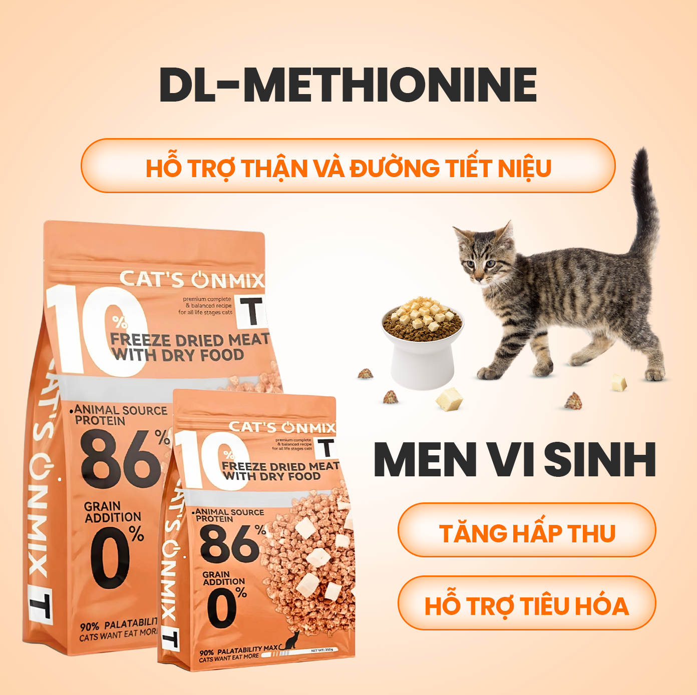 Thức ăn hạt cho mèo Cat’s On Mix T 1,4kg