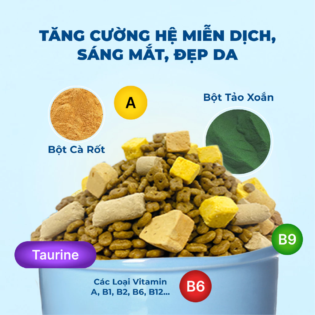 Thức ăn hạt cho mèo mọi lứa tuổi MR.VET T2 vị Gà và Cá Hồi 10kg