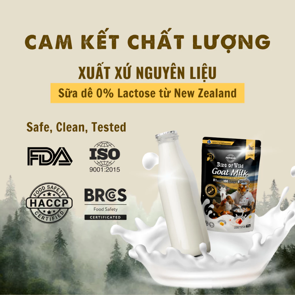 Pate sữa dê cho mèo Bite Of Wild 70g