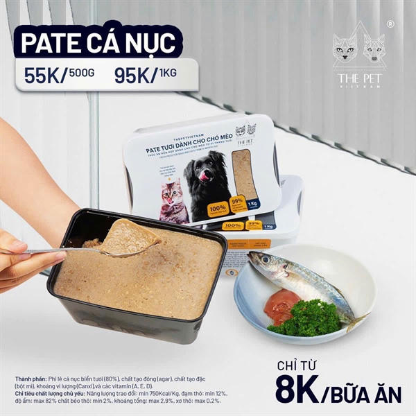 The Pet Pate cá nục (Horse mackerel) hộp 500g