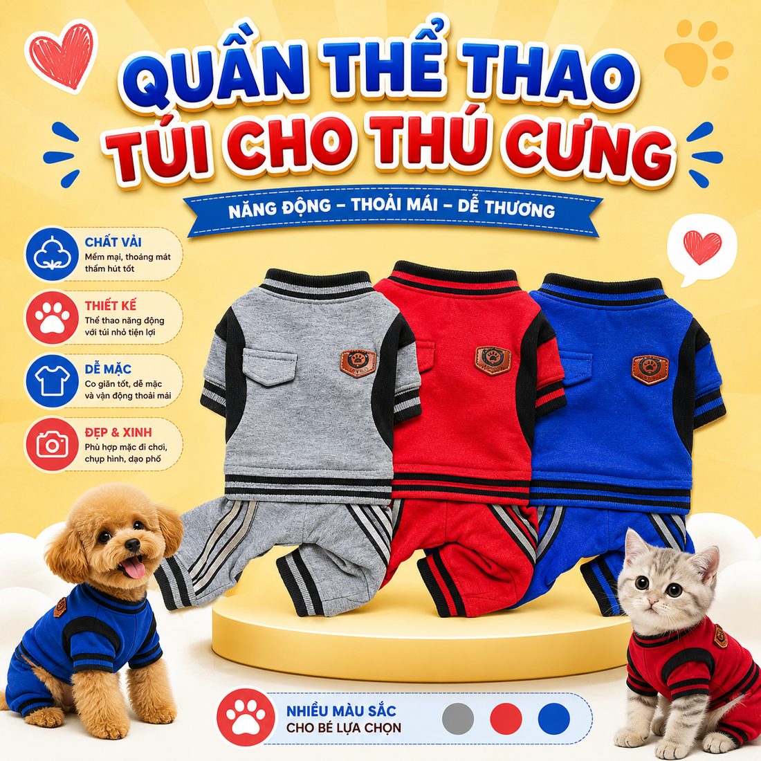Quần áo thể thao túi