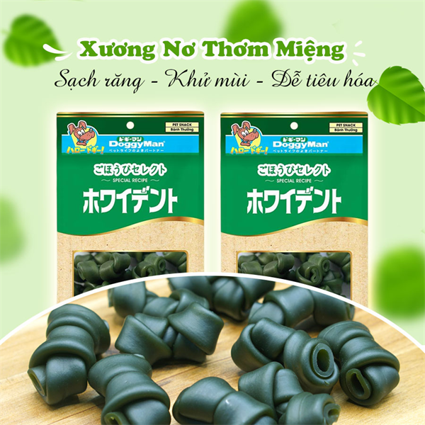 Xương nơ thơm miệng cho chó DoggyMan 10 cây