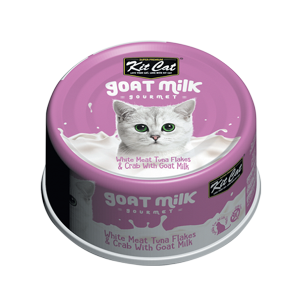 Pate sữa dê Kit Cat cá ngừ & thịt cua 70g - HỒNG TÍM