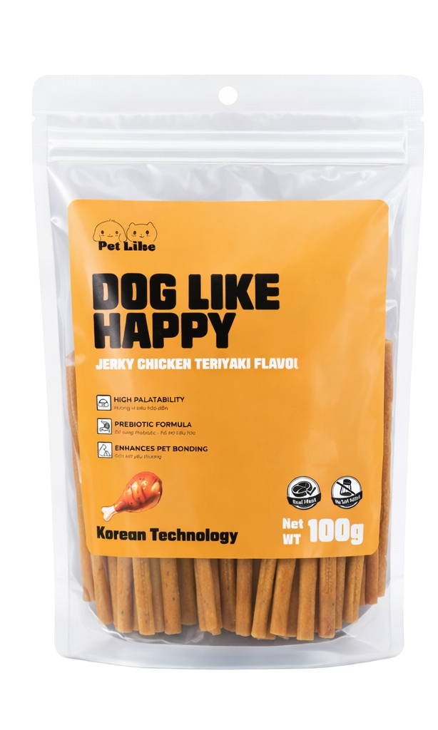 Que Thịt Sấy cho chó Dog Like Happy Jerky 100g