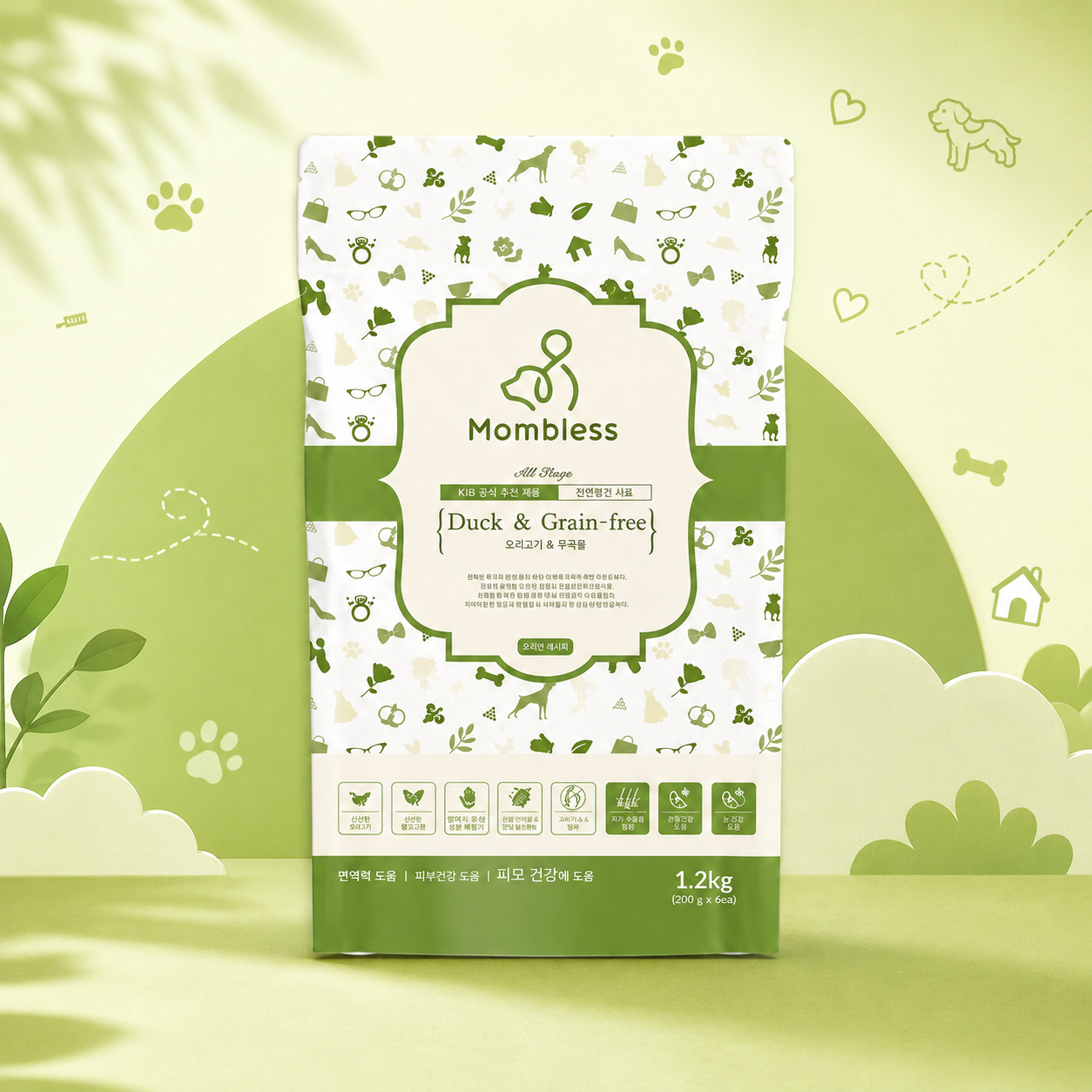 Hạt mềm cho chó Mombless All Stage 1,2kg