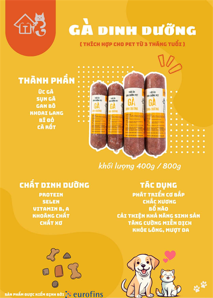 HG Gà dinh dưỡng 800g
