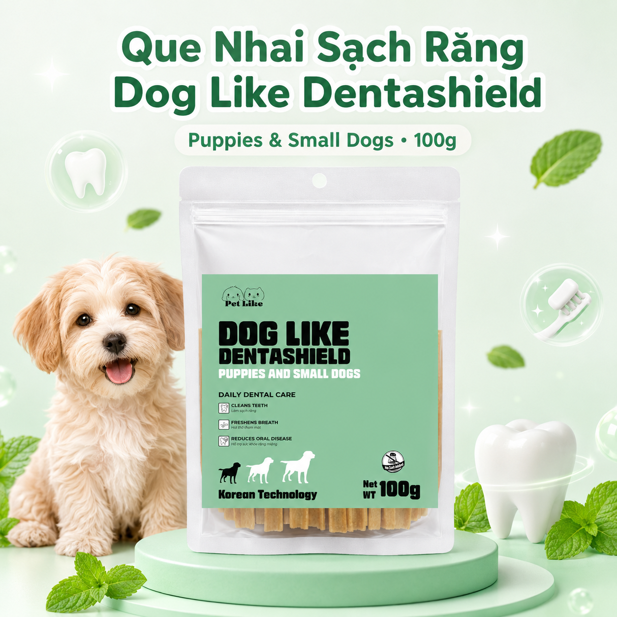 Thanh gặm sạch răng Dog Like Dentashield