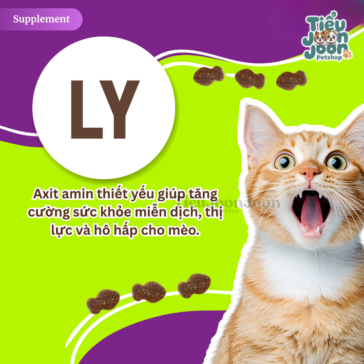 Viên nhai bổ sung L-Lysine cho Mèo (60 viên)