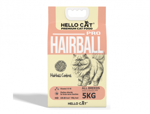 Thức ăn hạt Hello Cat hỗ trợ ngăn ngừa đào thải búi lông 1,2kg