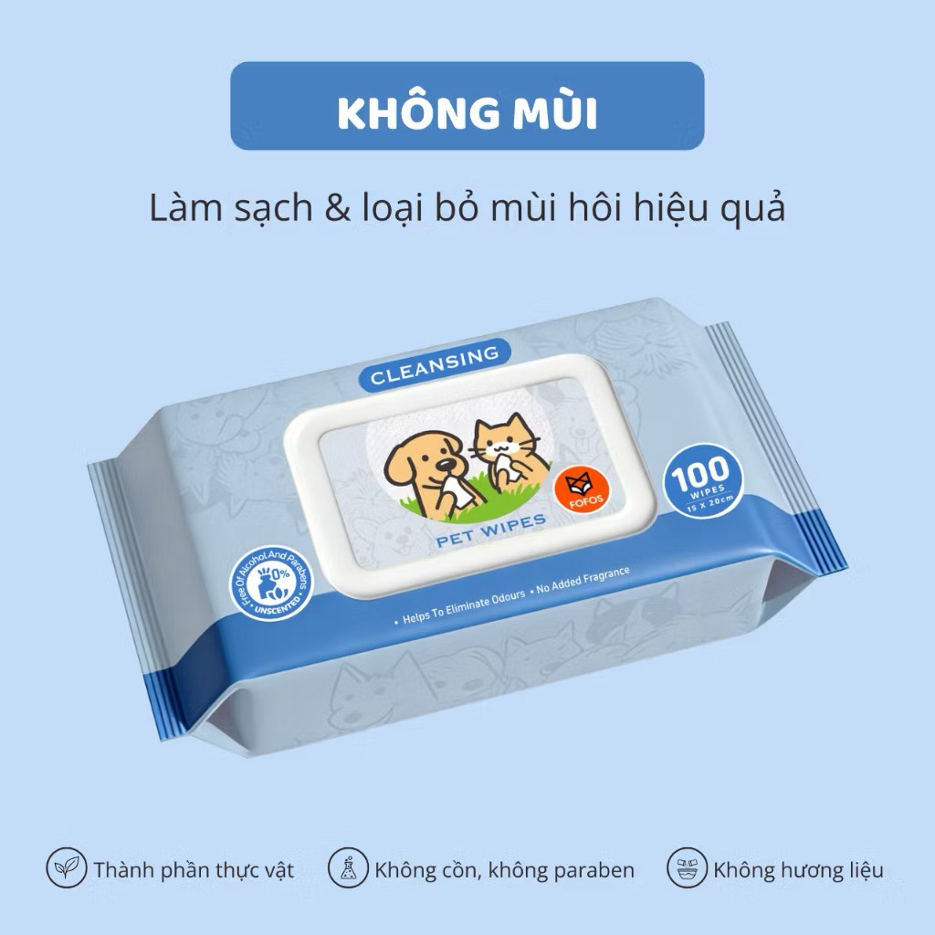 Khăn ướt cho thú cưng Fofos