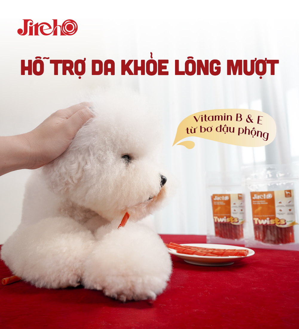 Que xoắn Thịt gà & Bơ đậu phộng 110g