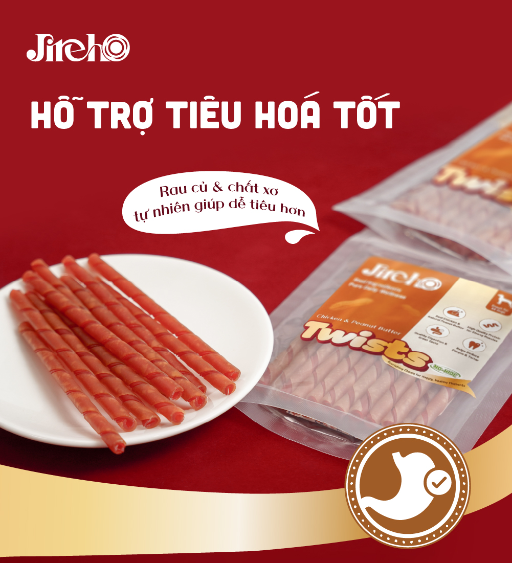 Que xoắn Thịt gà & Bơ đậu phộng 110g