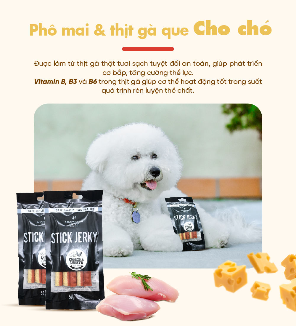 Thịt que cho chó Bow Wow 50g