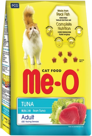 Thức ăn hạt Me-O dành cho mèo trưởng thành vị Cá Ngừ 7kg