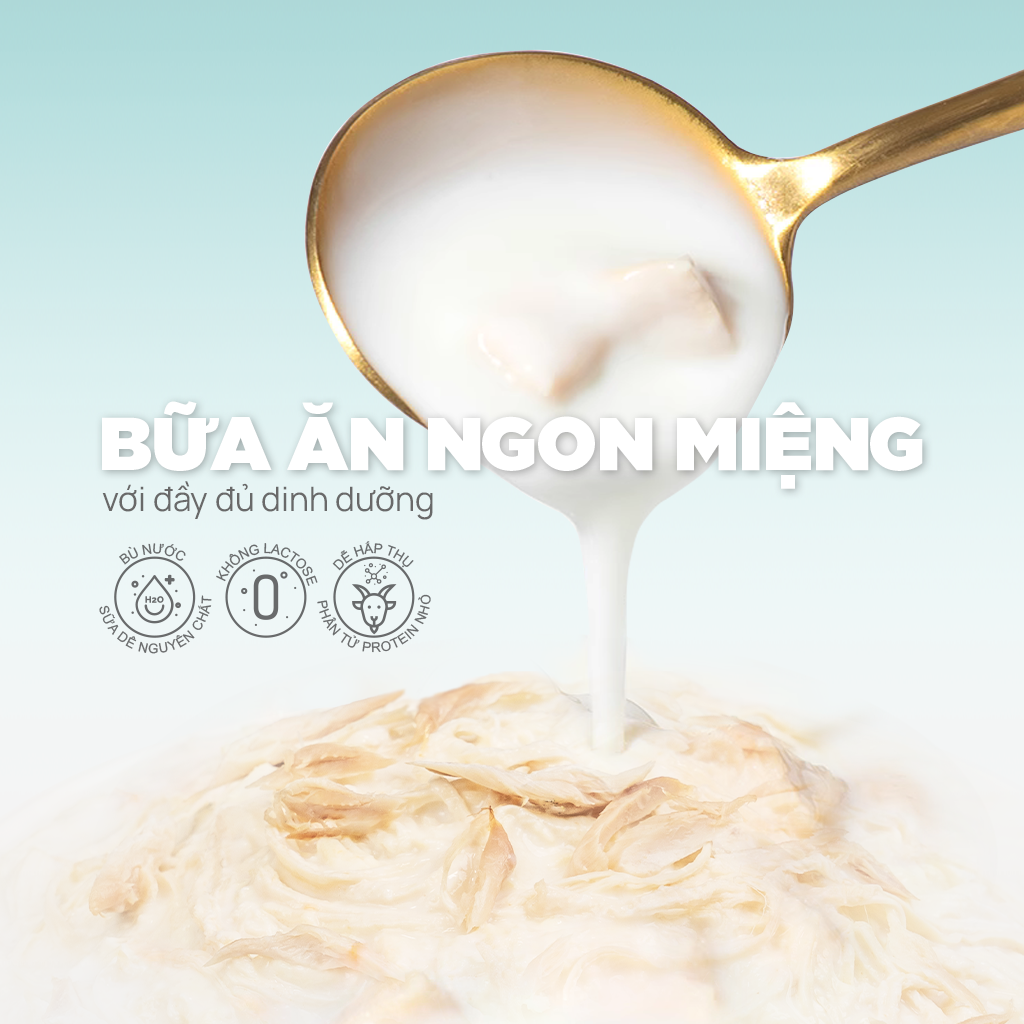 Pate Sữa Dê PetQ Vị Trứng Cá 70g