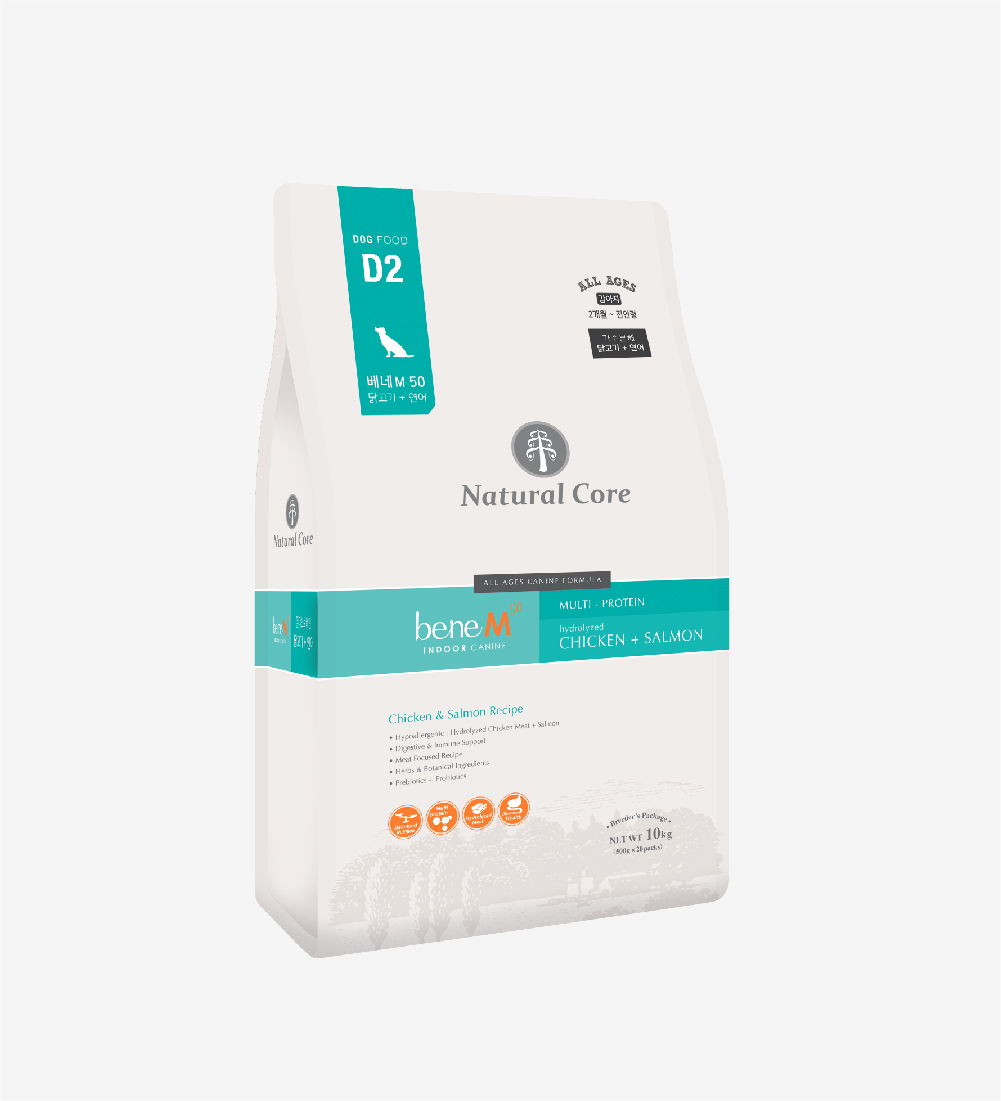 Thức ăn cho chó Natural Core D2 BENE M Thịt gà & Cá hồi