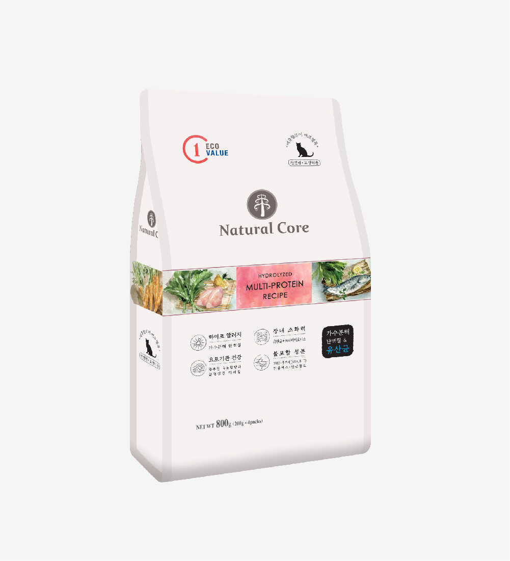 Thức ăn hạt Natural Core ECO C1 đa đạm cho mèo 800g