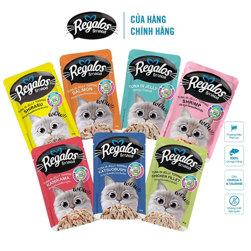Pate cho mèo mọi lứa tuổi Regalos gói 70g