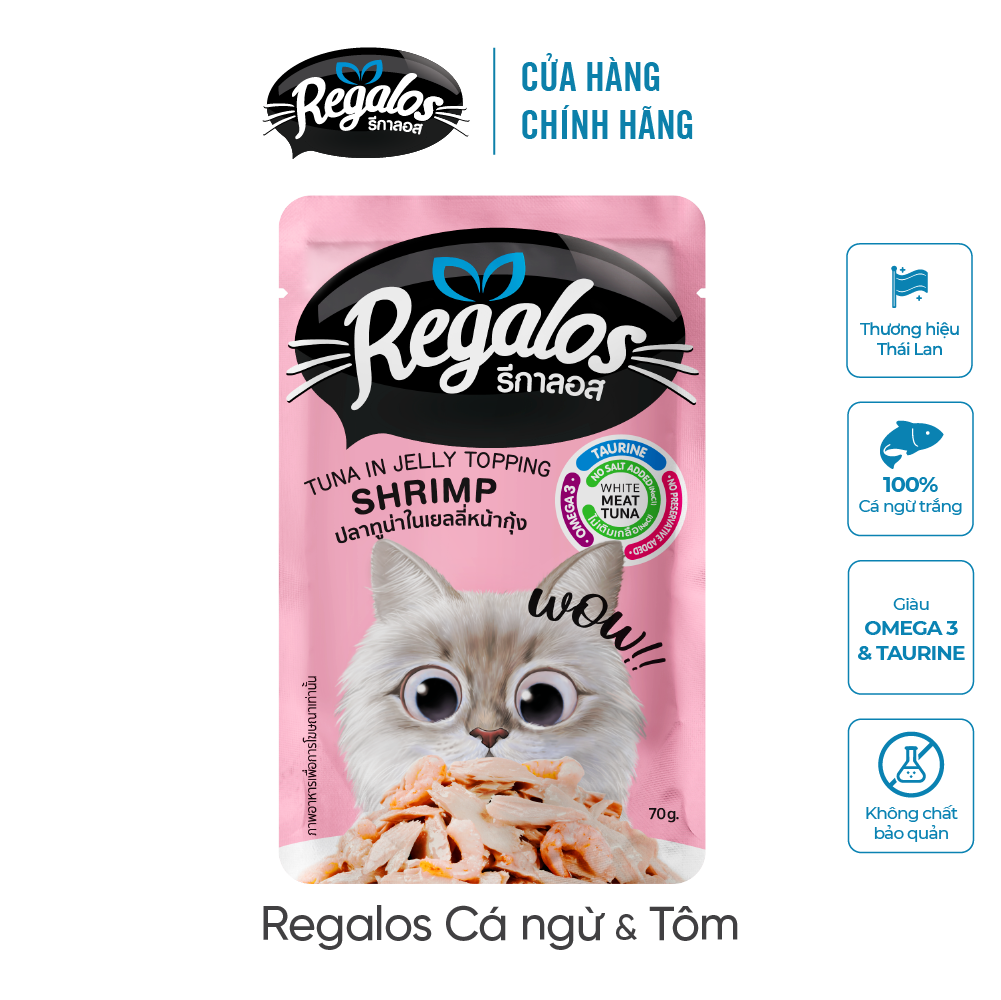 Pate cho mèo mọi lứa tuổi Regalos gói 70g