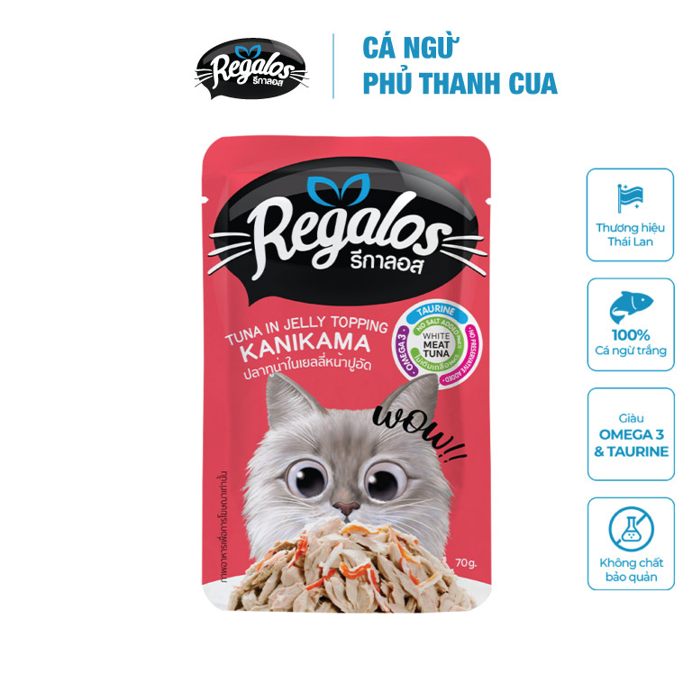 Pate cho mèo mọi lứa tuổi Regalos gói 70g