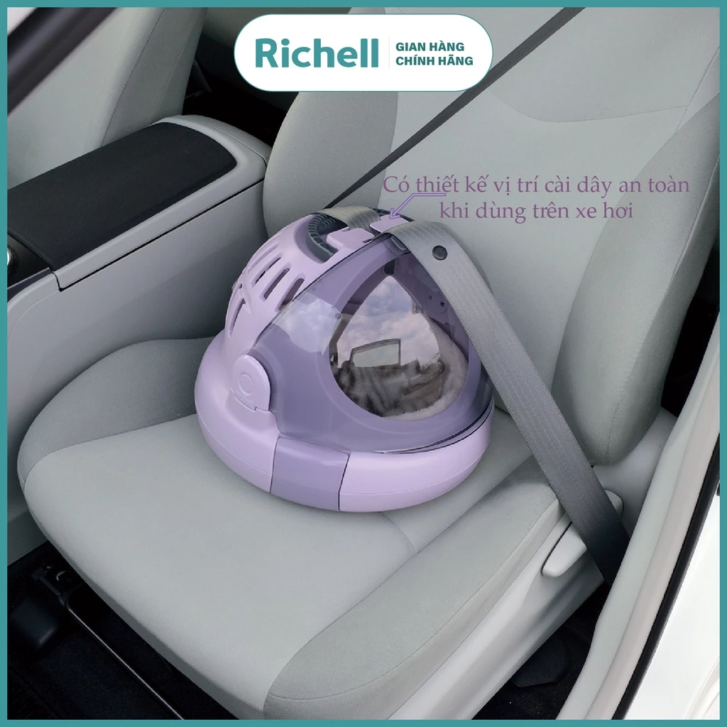 Lồng vận chuyển thú cưng RICHELL Nhật phi hành gia size M (Màu Be)