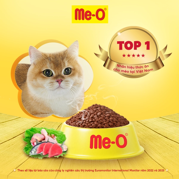 Thức ăn hạt Me-O dành cho mèo trưởng thành vị Cá Ngừ 7kg