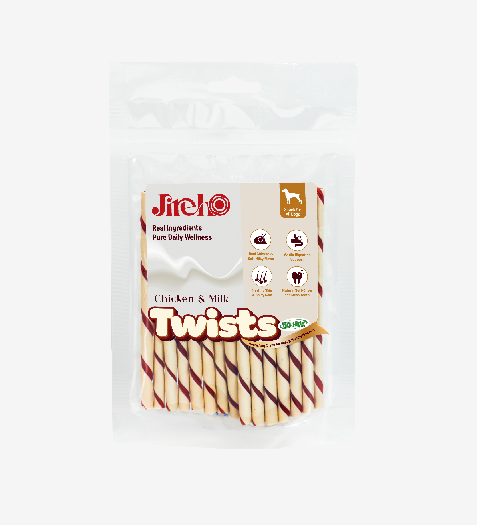 Que xoắn Thịt gà & Sữa 110g