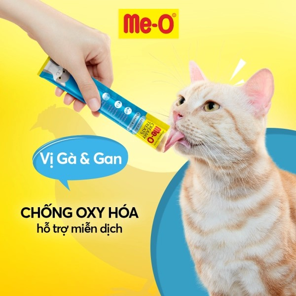 Súp thưởng mèo Me-O Creamy Treats Happy Time